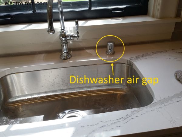 How do I test my dishwasher air gap?