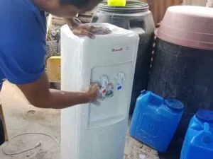 How to replace faucet of water dispenser